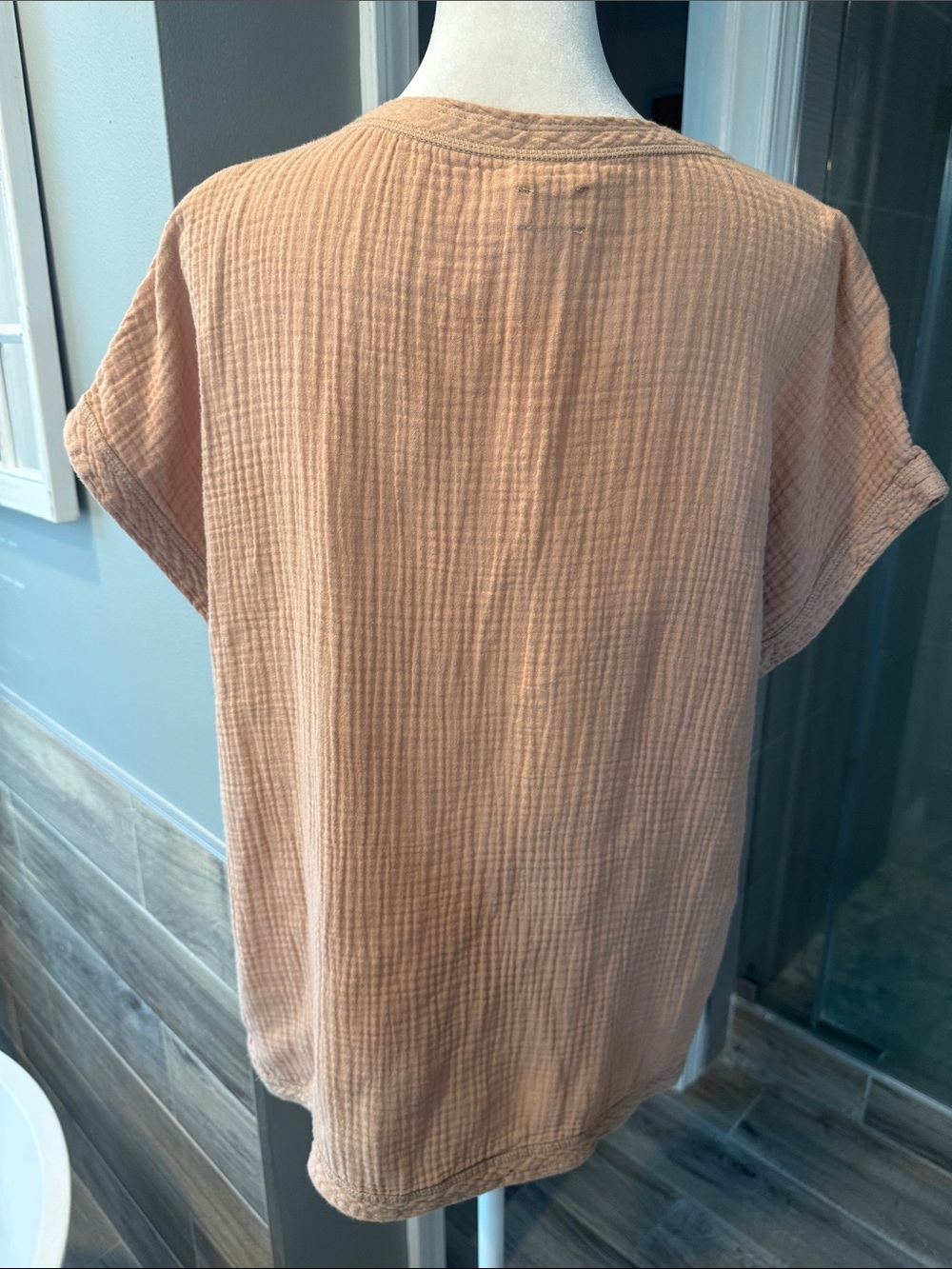 Faherty Dream Organic Cotton Gauze T-Shirt Short Sleeve Women's Size Medium‎ - Picture 5 of 8